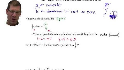 Math 7: 3.8 Equivalent Fractions & Lowest Terms