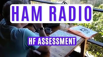 Part of our Amateur Radio HF Assessment - Me talking to ZS3V in Uppington