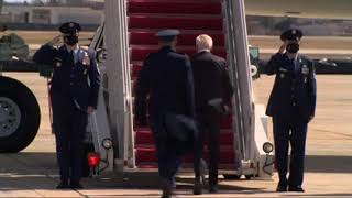 Celebrity Joe Biden trips three times on boarding air force one Profile