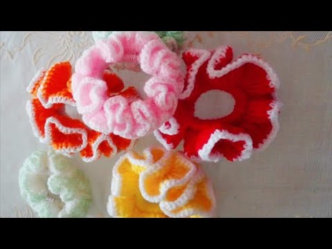 come fare scrunchie capelli uncinetto (singalese)