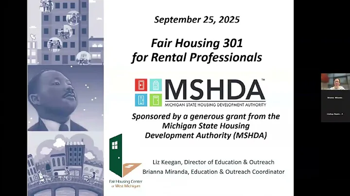 FHCWM Fair Housing 301 for Rental Professionals - September 2025