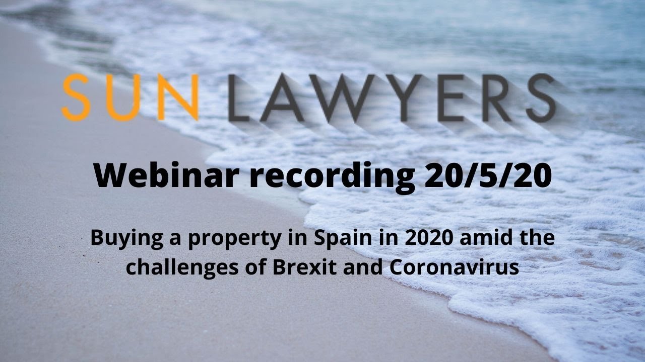 Sun Lawyers Buying a Property in Spain in 2020 YouTube