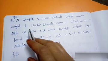 TN-12th B.Maths|Chapter-8|Sampling Techniques and Statistical Inference|Ex-8.1|Q.No.18