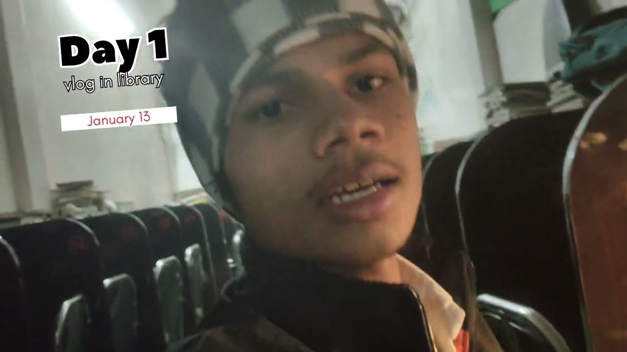 Day 1 vlog in library 🫡😆