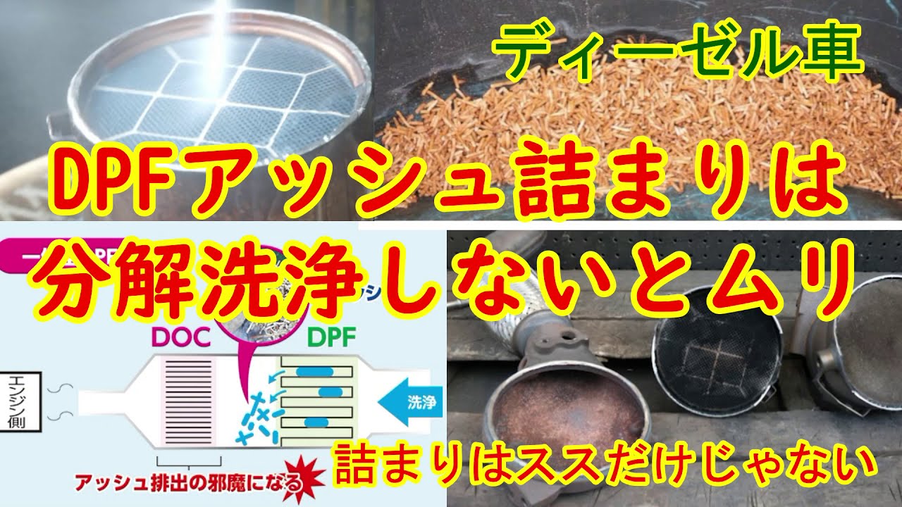 ディーゼル車のdpf詰まりについて 原因は煤だけじゃない 煤殺し 詰まりは分解洗浄しないと機能回復は難しい Bmw X3 X5 3d 523d マツダ Cx 5 Cx 8 クリーンディーゼル Youtube