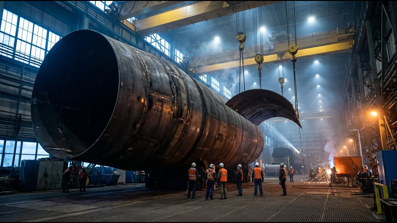 Inside the Ohio-Class Submarine Factory | From Steel Sections to Nuclear Giant