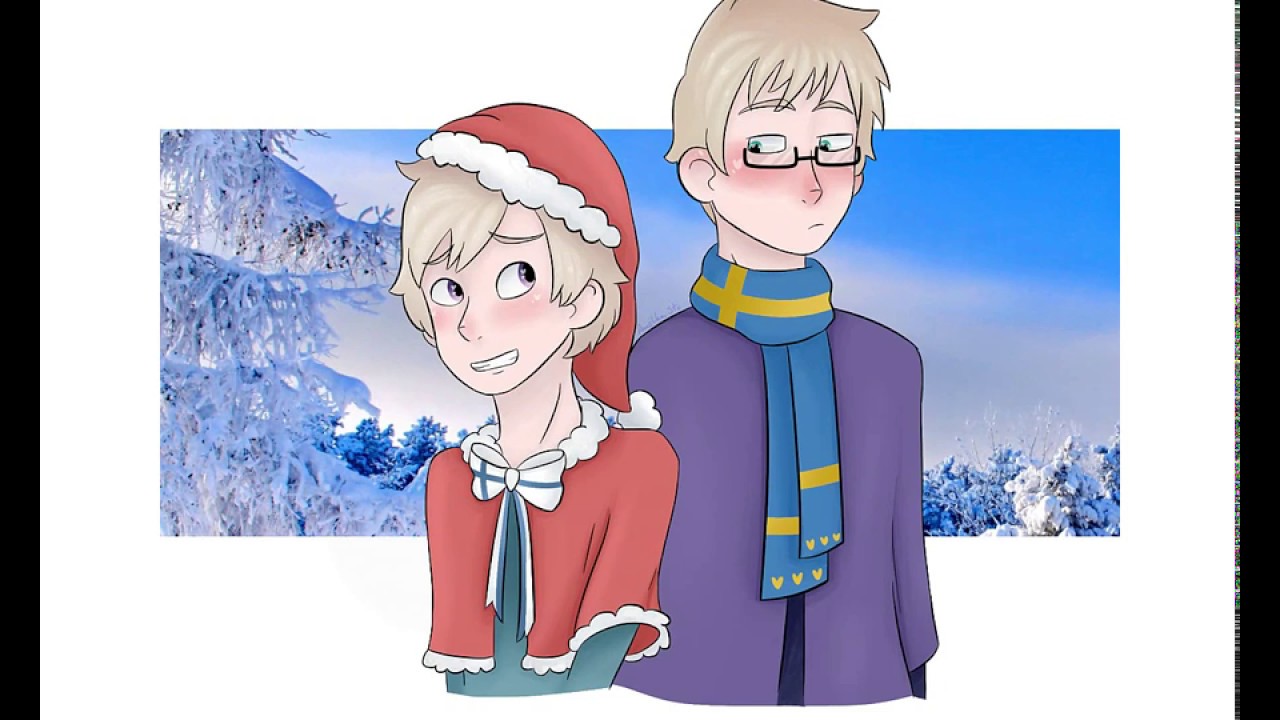 【First Speedpaint】Hetalia Finland and Sweden ♥ Christmas special