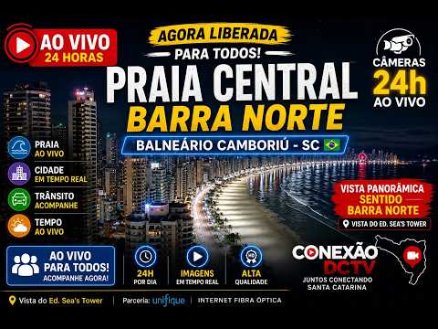 Praia Central Barra Norte – Balneário Camboriú — Balneário Camboriú, Santa Catarina live camera thumbnail