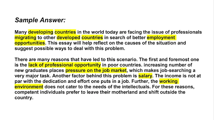 IELTS  Essay about brain drain