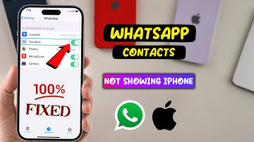 Fix whatsapp contacts not showing iphone - Full Guide (100% Solved)