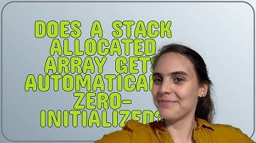 Does a stack allocated array gets automatically zero-initialized?