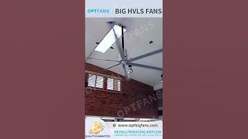 Comfort Meets Efficiency – OPTFANS Industrial HVLS Fans for Large Space.