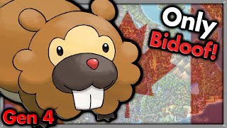 HAPPY CANADA DAY! - Can I Beat Pokemon Platinum with ONLY Bidoof  🔴 Pokemon Challenges