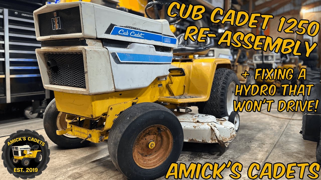 Re-Assembling an IH Cub Cadet 1250 - Fixing Stuck Relief Valves and Fabricating Parts!