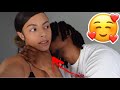 RANDOMLY KISSING HER NECK TO SEE HOW SHE REACTS…