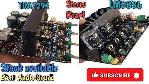 LM3886 & Tda7294 ic Stereo Amplifier Board || Stereo Amplifier Board || Best ic Amplifier ✅️