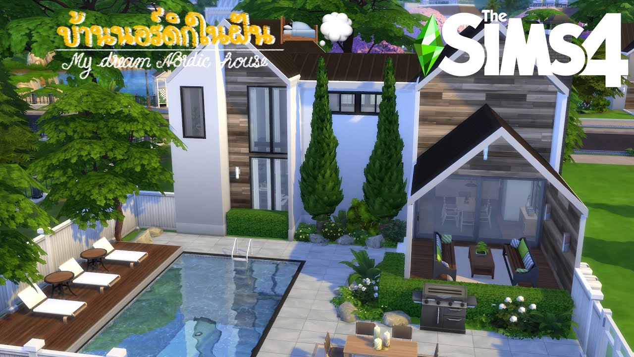 บ้านสไตล์นอร์ดิกในฝัน 💤🛌 The Sims 4 Speed Build Youtube