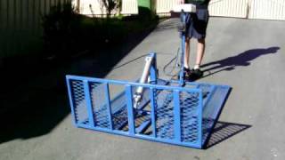 2 lane pneumatic BMX racing start gate.