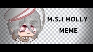 M.S.I MOLLY meme ||Gacha club||. ⚠️FLASH WARNING⚠️