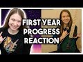 Reacting to My First Year Guitar Progress (100k Subscribers Special)