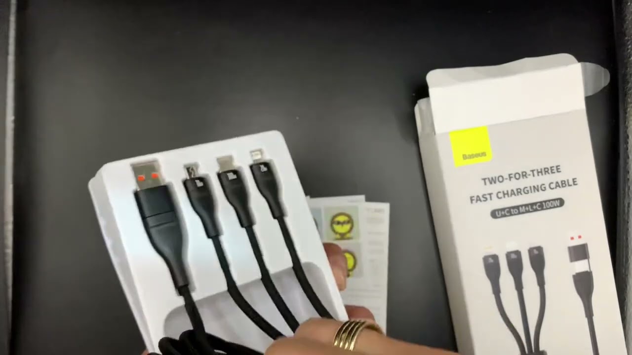 Baseus 3 in 2 USB C Cable for All Phones
