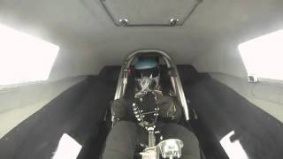 Steering wheel comes off drag car during sprint