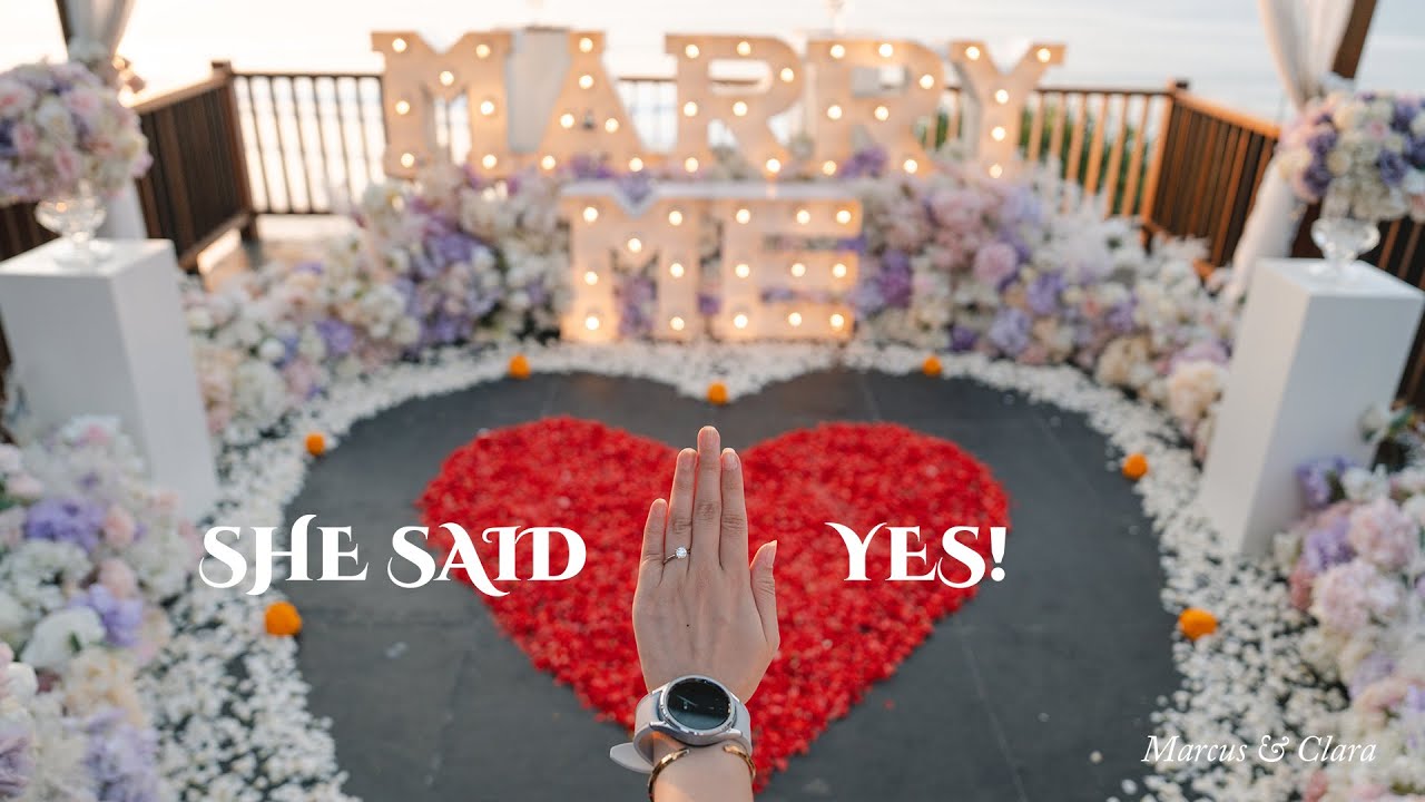 “Sunset Cliff Proposal in Bali 🌅 | Romantic Surprise Engagement” Marcus & Clara 