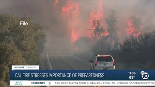 CAL FIRE stresses the importance of fire preparedness