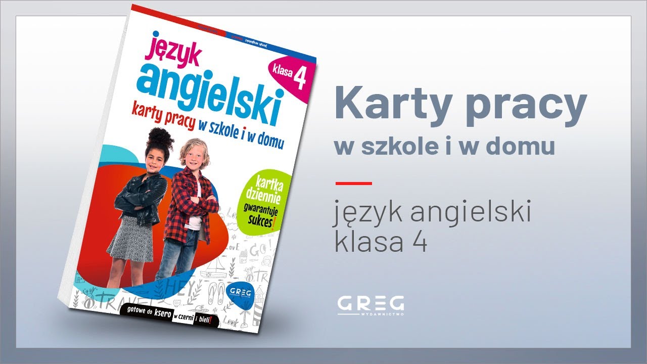 Język angielski. Karty pracy w szkole i w domu - klasa 4 - YouTube