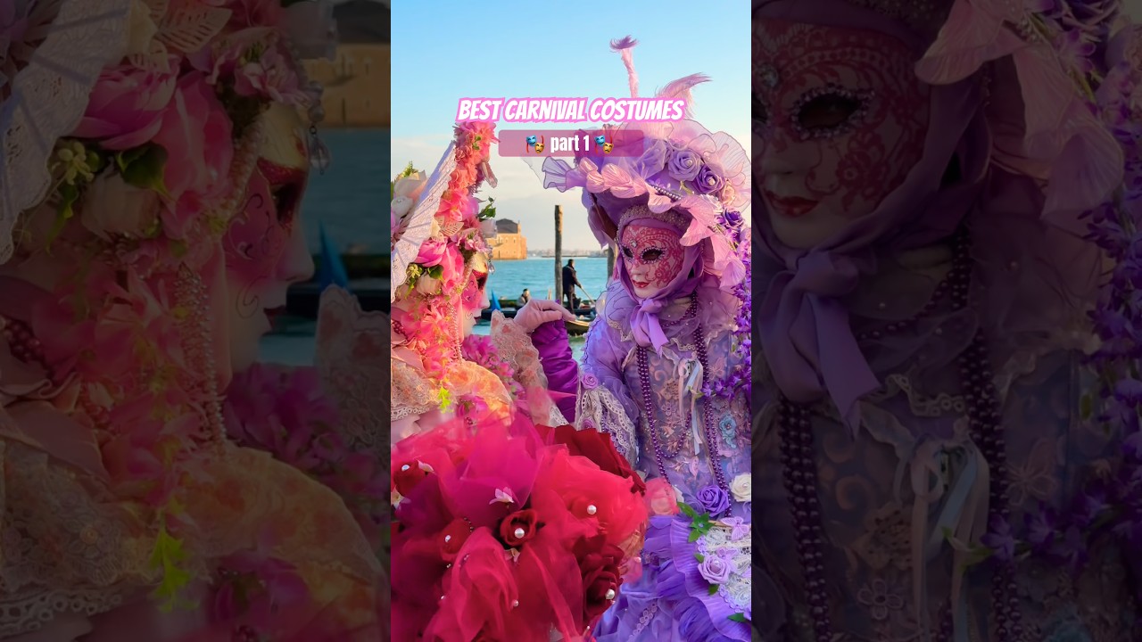 Best Venice Carnival costumes 🎭 #travel carnival2026 #shortsviral #travelshorts #veniceitaly