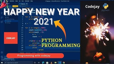 Happy New Year by Python Programming