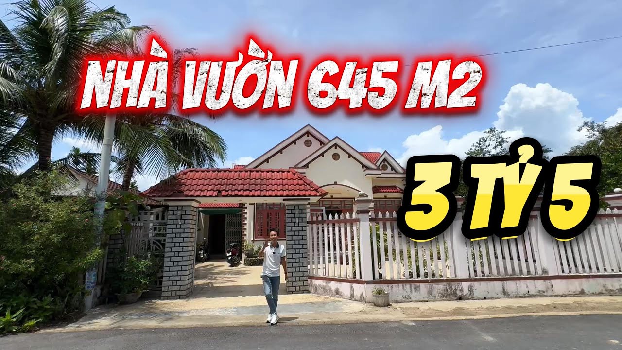 Bán nhà vườn mái thái ven Nha Trang rẻ chưa từng có 645m chỉ 3,5 tỷ mặt tiền đường nhựa