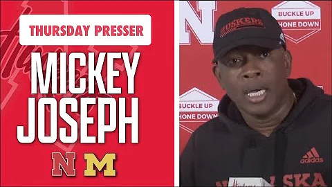 Mickey Joseph previews Nebraska football's tall ta...