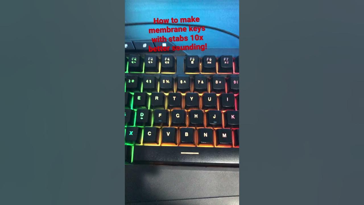 How to make membrane keyboards sound 10x better youtube