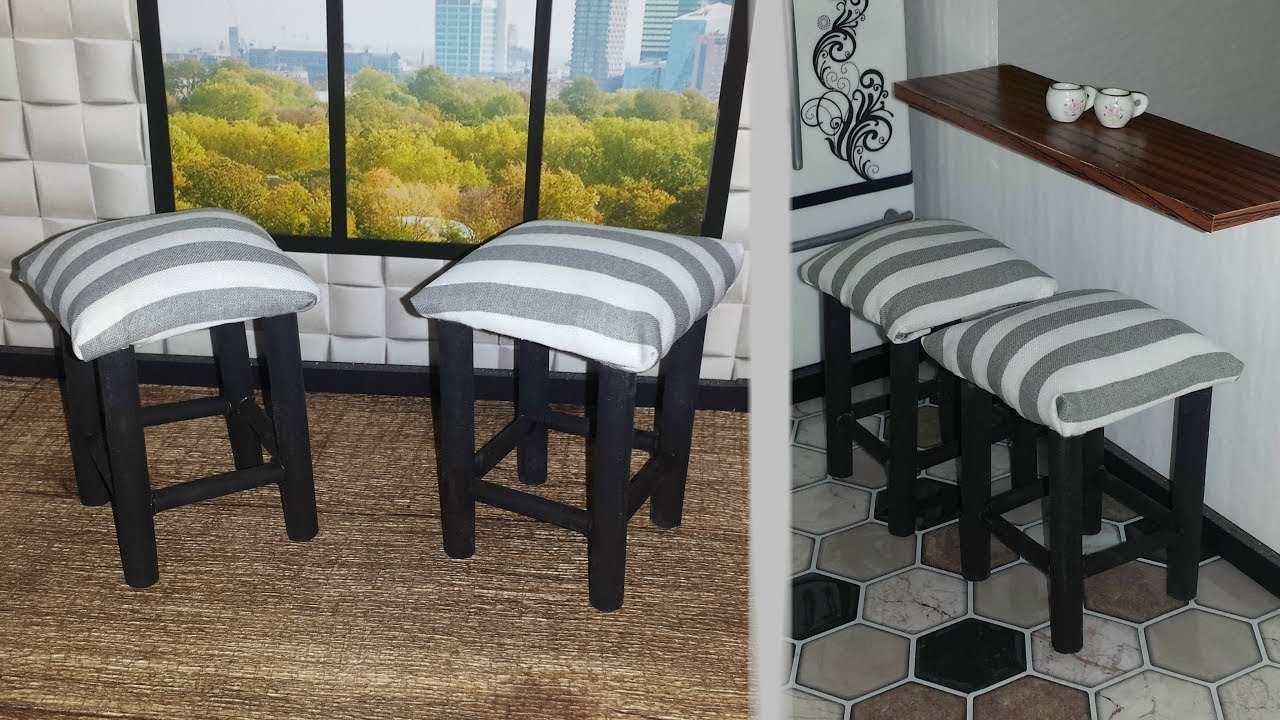 How to make Doll Bar Stools YouTube