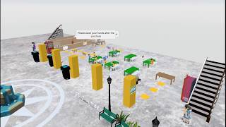 Anti-pandemic Canteen with CoSpaces (Student's work)