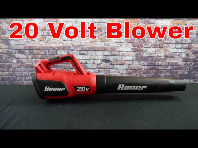 Bauer 20v Leaf Blower - YouTube
