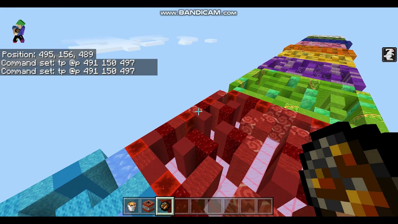 That was little hard, lol [MCBE rainbow maze]