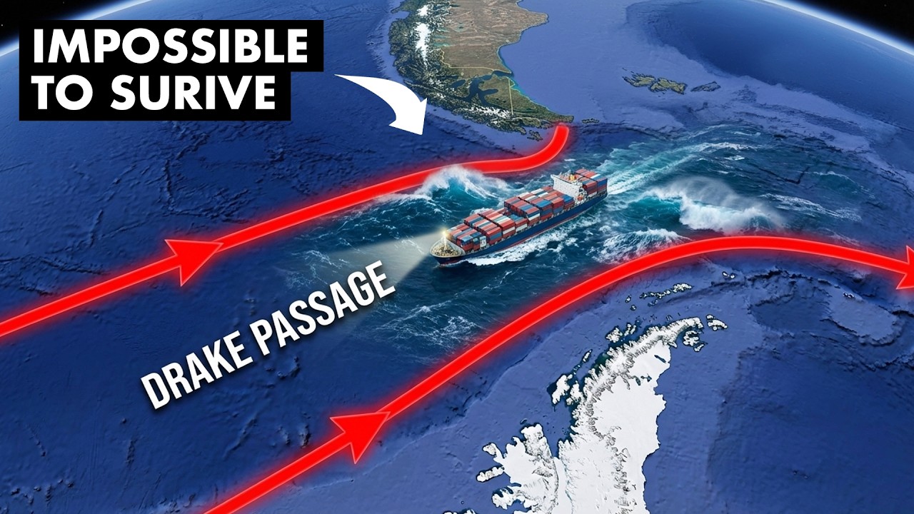 The Most Dangerous Sea Route ⚠️ Why Ships Can't Pass the Drake Passage
