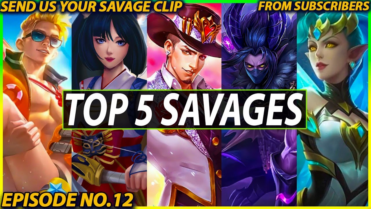 Mobile Legends Top 5 SAVAGE Moments | Episode No 12 Full HD   