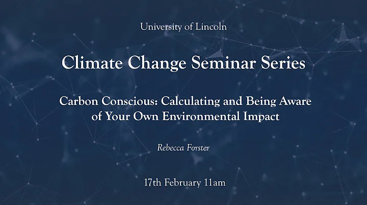 Carbon conscious: calculating and being aware of y...