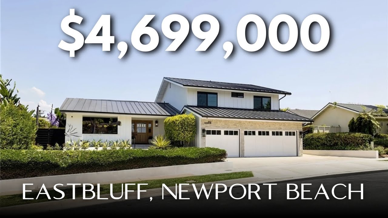 Inside a $4,699,000 Modern Coastal Home in EASTBLUFF on a HUGE FLAT lot