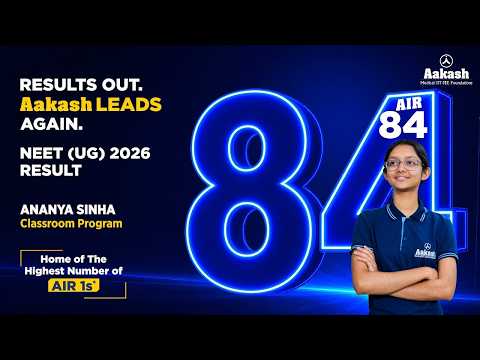 🏆 AIR 84 | NEET UG 2026 Topper | Ananya Sinha 🎉