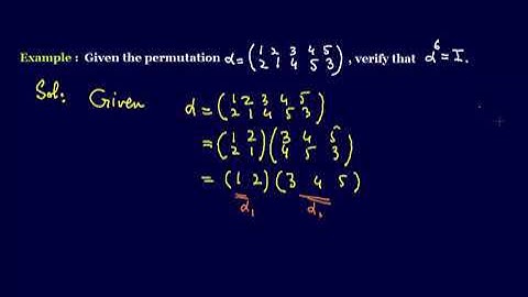 #MTH405 Lecture 22 Part 4  Example 8  #cyclic #Permuatation