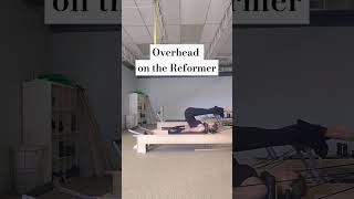 Overhead on the Reformer #pilates
