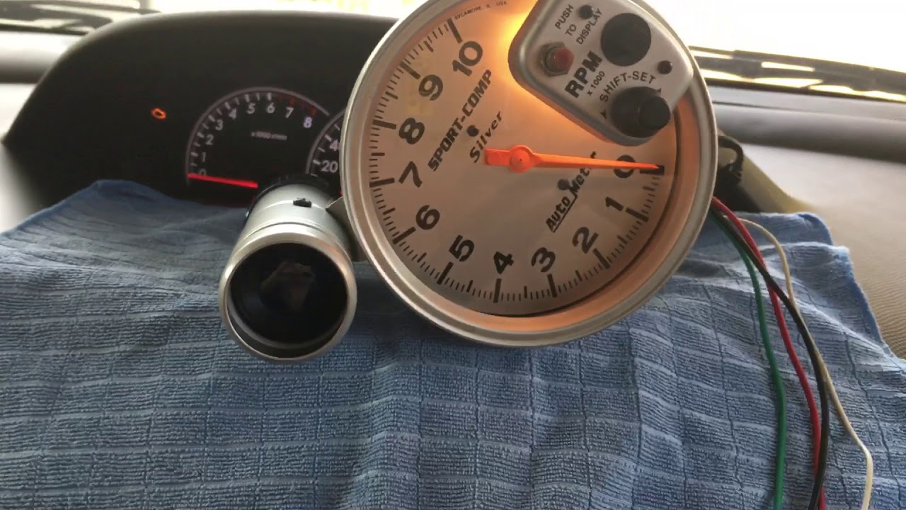 Auto Meter SPORT-COMP Silver 3911 Digital Tachometer AutoMeter 5