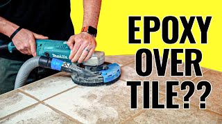 Pour Epoxy Over Tile & Grout  Step By Step Tutorial