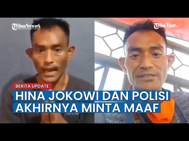 Pria yang Hina Jokowi dan Polisi Dengan Sebutan Binatang Akhirnya Minta Maaf class=