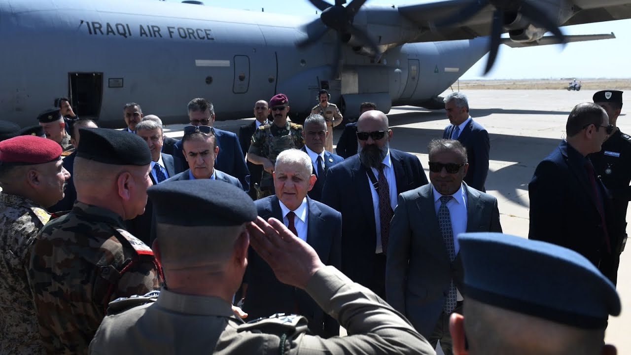 رئيس الجمهورية يصل محافظة صلاح الدين في زيارة رسمية للمحافظة