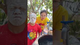 Girl ! Are you sure you Washed Mr 99cm 's Face ? 😶‍🌫️🚿